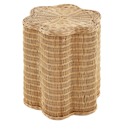 Modway EEI-7366 Erika Scalloped Natural Rattan Side Table Modway