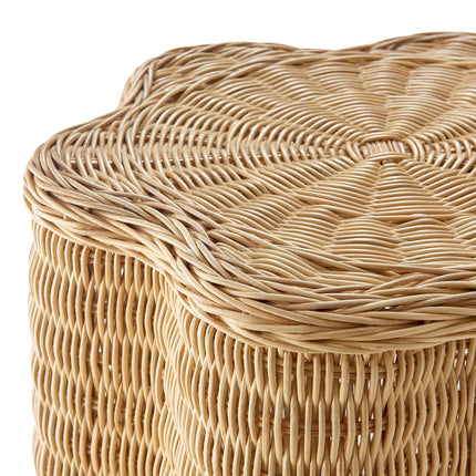 Modway EEI-7366 Erika Scalloped Natural Rattan Side Table Modway