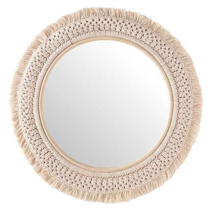 Modway EEI-7367 Jade Round Rattan Macrame Wall Mirror Modway