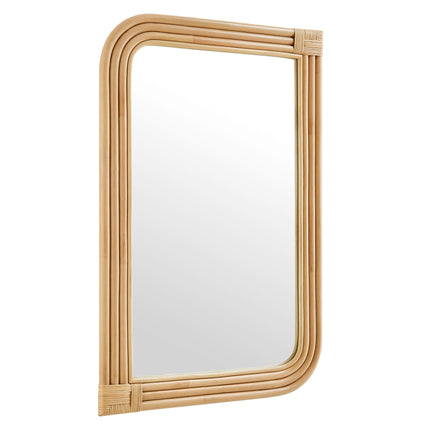 Modway EEI-7368 Corsica Curved Rectangle Rattan Wall Mirror Modway
