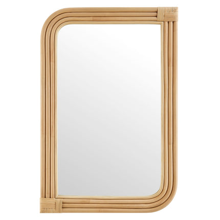 Modway EEI-7368 Corsica Curved Rectangle Rattan Wall Mirror Modway