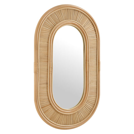 Modway EEI-7369 Sovana Oval Rattan Wall Mirror - Plaza Home Decor