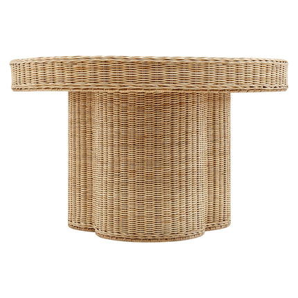 Modway EEI-7370 Ainsley 32 Inch Round Natural Rattan Coffee Table Modway