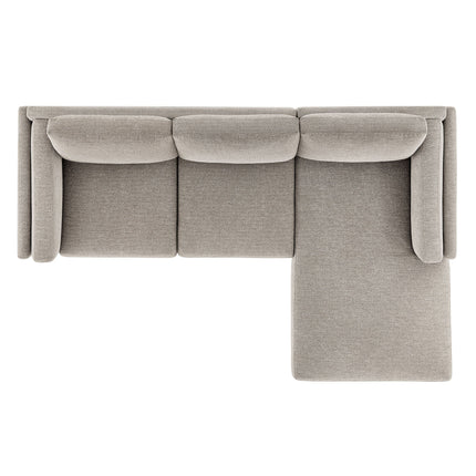 Modway EEI-7375 Roscoe Right-Facing Fabric Sectional Sofa with Chaise Modway