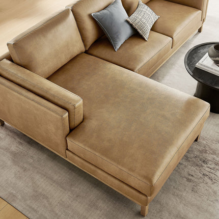 Modway EEI-7376 Roscoe Left-Facing Vegan Leather Sectional Sofa with Chaise Modway