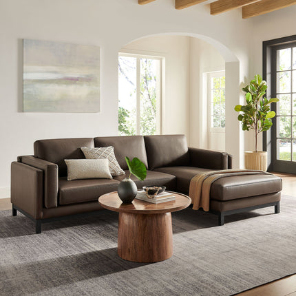 Modway EEI-7377 Roscoe Right-Facing Vegan Leather Sectional Sofa with Chaise Modway