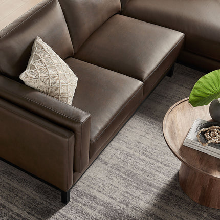 Modway EEI-7377 Roscoe Right-Facing Vegan Leather Sectional Sofa with Chaise Modway
