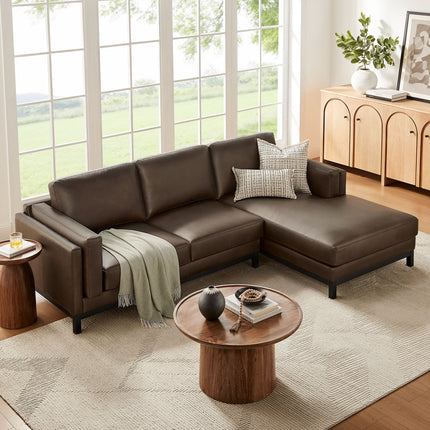 Modway EEI-7377 Roscoe Right-Facing Vegan Leather Sectional Sofa with Chaise Modway
