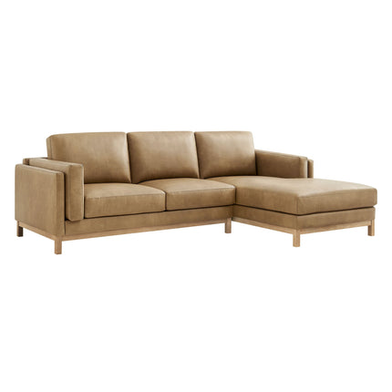 Modway EEI-7377 Roscoe Right-Facing Vegan Leather Sectional Sofa with Chaise Modway