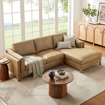 Modway EEI-7377 Roscoe Right-Facing Vegan Leather Sectional Sofa with Chaise Modway