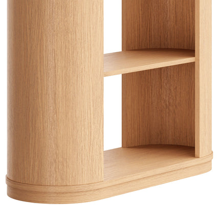 Modway EEI-7378 Aspect 74 Inch Curved 4 Tier Bookshelf Modway