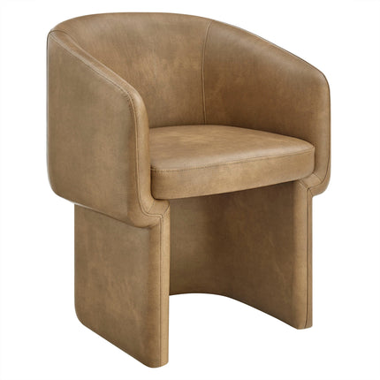 Modway EEI-7383 Verity Barrel Back Vegan Leather Dining Chair Modway