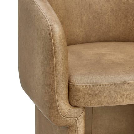 Modway EEI-7383 Verity Barrel Back Vegan Leather Dining Chair Modway