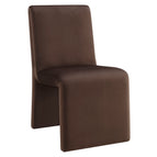 Chocolate / Upholstered Performance Velvet