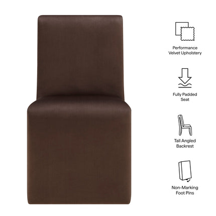 Modway EEI-7384 Emory Upholstered Performance Velvet Dining Side Chair Modway