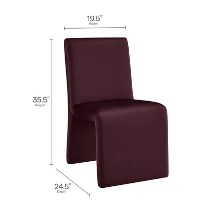 Modway EEI-7384 Emory Upholstered Performance Velvet Dining Side Chair Modway