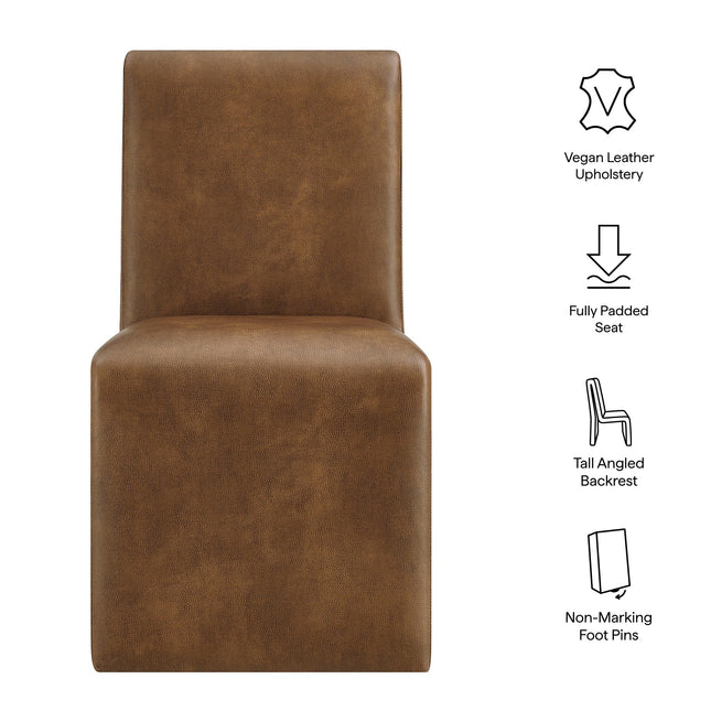 Modway EEI-7385 Emory Vegan Leather Dining Side Chair Modway