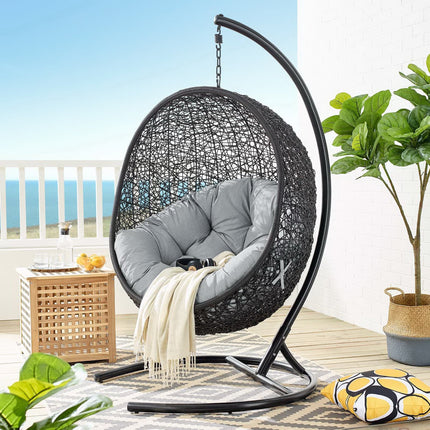 Modway EEI-739 Encase Swing Outdoor Patio Lounge Chair Modway