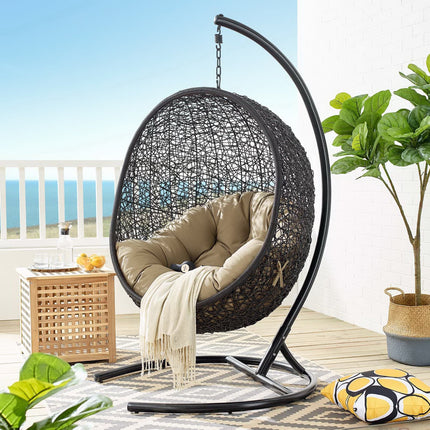 Modway EEI-739 Encase Swing Outdoor Patio Lounge Chair Modway