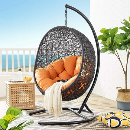 Modway EEI-739 Encase Swing Outdoor Patio Lounge Chair Modway