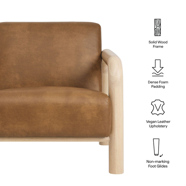 Modway EEI-7392 Sereno Vegan Leather Accent Chair Modway