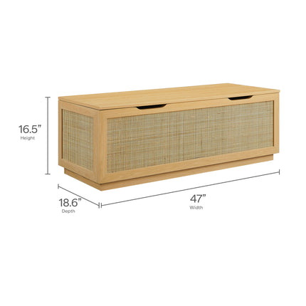 Modway EEI-7434 Soma 47" Rattan Storage Bench - Plaza Home Decor