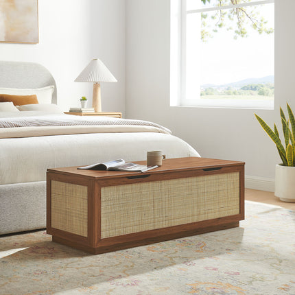 Modway EEI-7434 Soma 47" Rattan Storage Bench - Plaza Home Decor