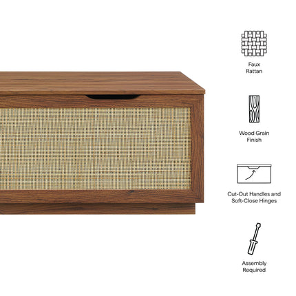 Modway EEI-7434 Soma 47" Rattan Storage Bench - Plaza Home Decor
