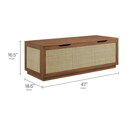 Modway EEI-7434 Soma 47" Rattan Storage Bench - Plaza Home Decor