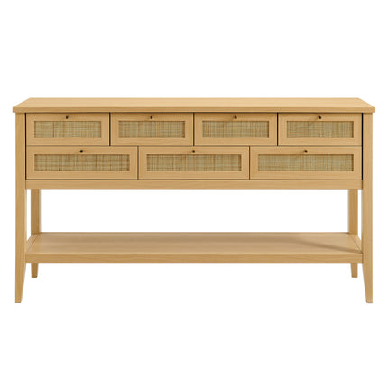 Modway EEI-7435 Soma 62 Inch Rattan Console Table - Plaza Home Decor
