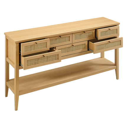 Modway EEI-7435 Soma 62 Inch Rattan Console Table - Plaza Home Decor