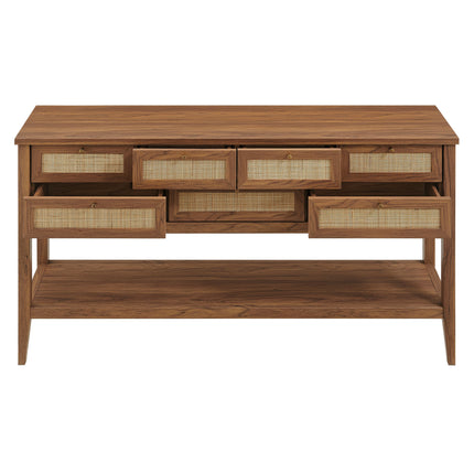 Modway EEI-7435 Soma 62 Inch Rattan Console Table - Plaza Home Decor