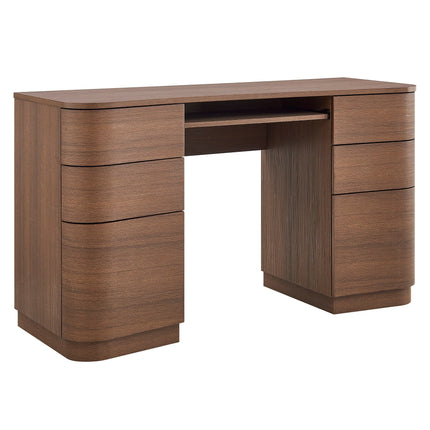 Modway EEI-7436 Mirae 55" 6-Drawer Curved Office Desk Modway