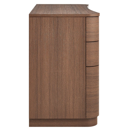 Modway EEI-7436 Mirae 55" 6-Drawer Curved Office Desk Modway