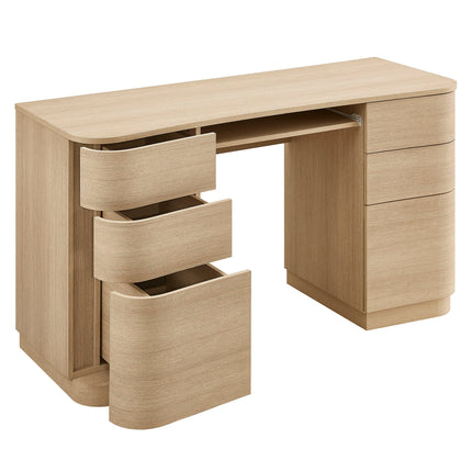 Modway EEI-7436 Mirae 55" 6-Drawer Curved Office Desk Modway