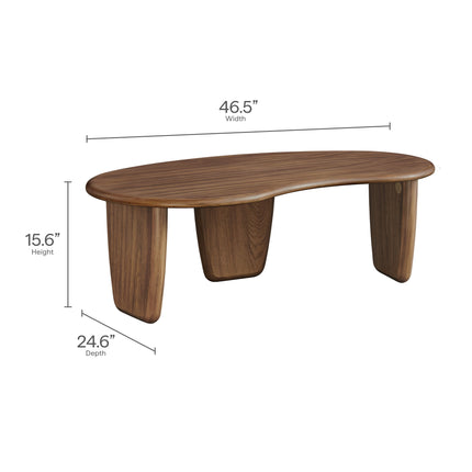 Modway EEI-7437 Vetra Kidney-Shaped Free Coffee Table Modway