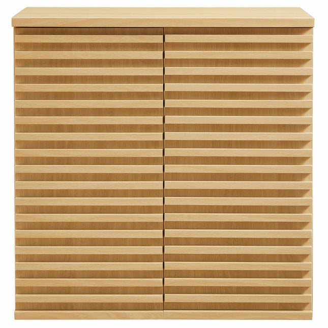Modway EEI-7438-OAK Render Wall Mounted Bathroom Cabinet in Oak Modway