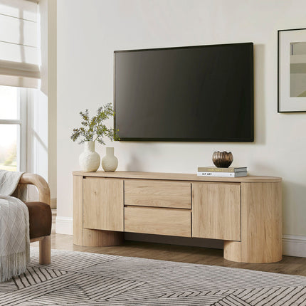 Modway EEI-7440 Duval 71 Inch Oval TV Cabinet Modway