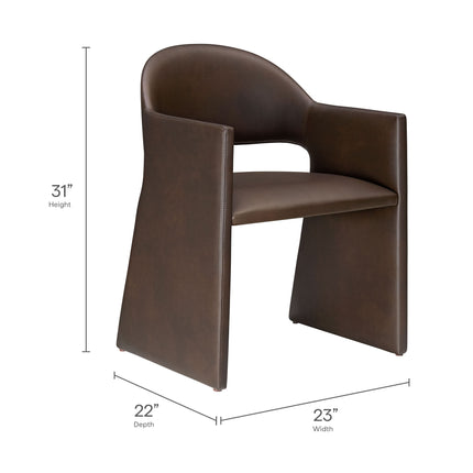 Modway EEI-7442 Talia Vegan Leather Dining Armchair - Plaza Home Decor