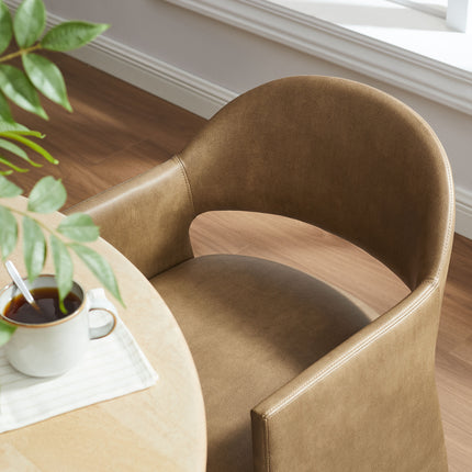 Modway EEI-7442 Talia Vegan Leather Dining Armchair - Plaza Home Decor
