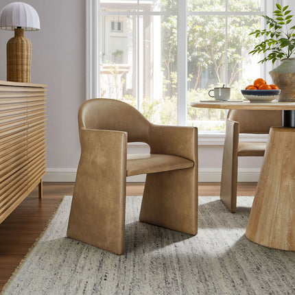 Modway EEI-7442 Talia Vegan Leather Dining Armchair - Plaza Home Decor