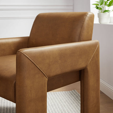 Modway EEI-7443 Daven Vegan Leather Dining Armchair Modway
