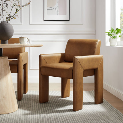 Modway EEI-7443 Daven Vegan Leather Dining Armchair Modway