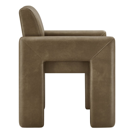 Modway EEI-7443 Daven Vegan Leather Dining Armchair Modway