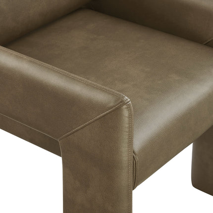 Modway EEI-7443 Daven Vegan Leather Dining Armchair Modway