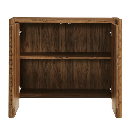 Modway Emric Wave Accent Cabinet in Walnut EEI-7444-WAL Modway