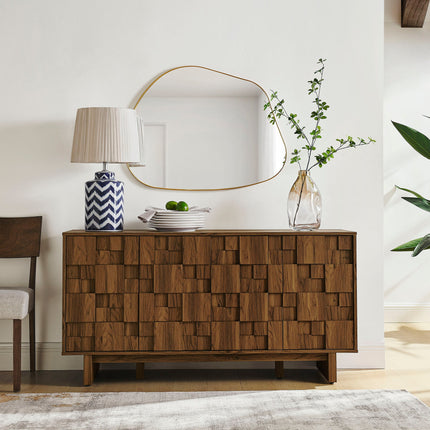 Modway EEI-7448 Owen 59 Inch 4 Door Geometric Sideboard Modway
