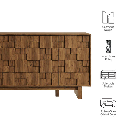 Modway EEI-7448 Owen 59 Inch 4 Door Geometric Sideboard Modway