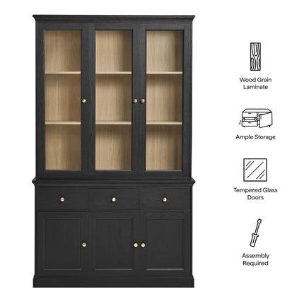 Modway EEI-7449 Amara 79 Inch Large Storage Display Cabinet Modway