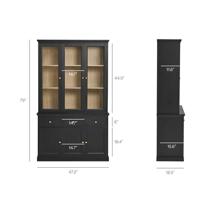 Modway EEI-7449 Amara 79 Inch Large Storage Display Cabinet Modway